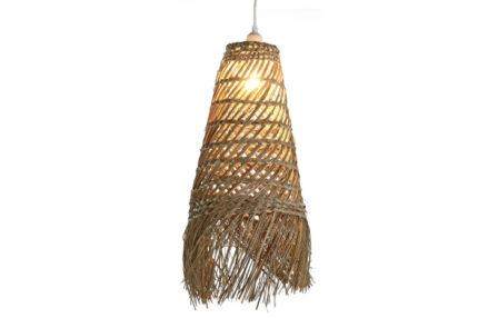 CANDEEIRO DE TETO FIBRA SEAGRASS