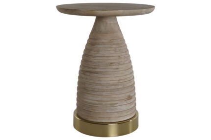 MESA AUXILIAR MADEIRA BASE METAL